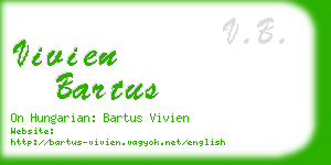 vivien bartus business card